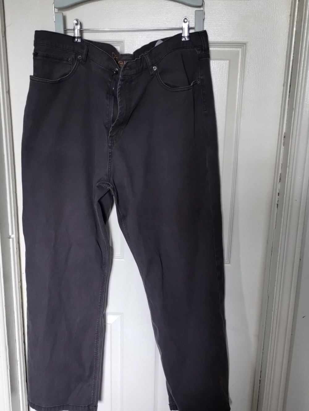 Denver Hayes Relaxed Fit Men's Black Jeans 42/32 Dark Gray